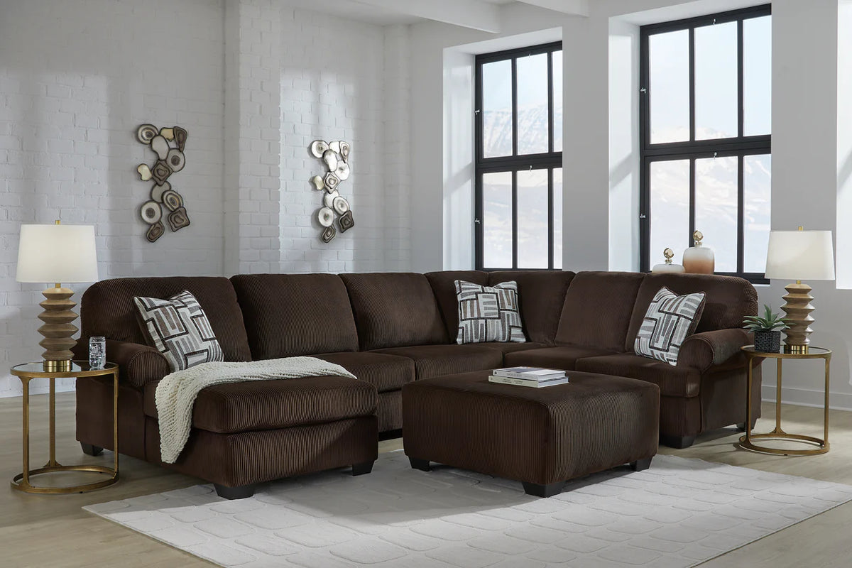 Kimlee Chocolate 3-Piece Sectional