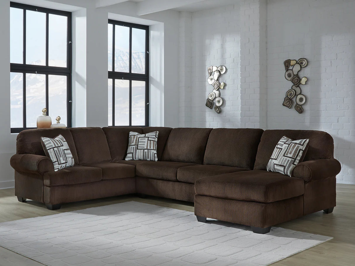 Kimlee Chocolate 3-Piece Sectional