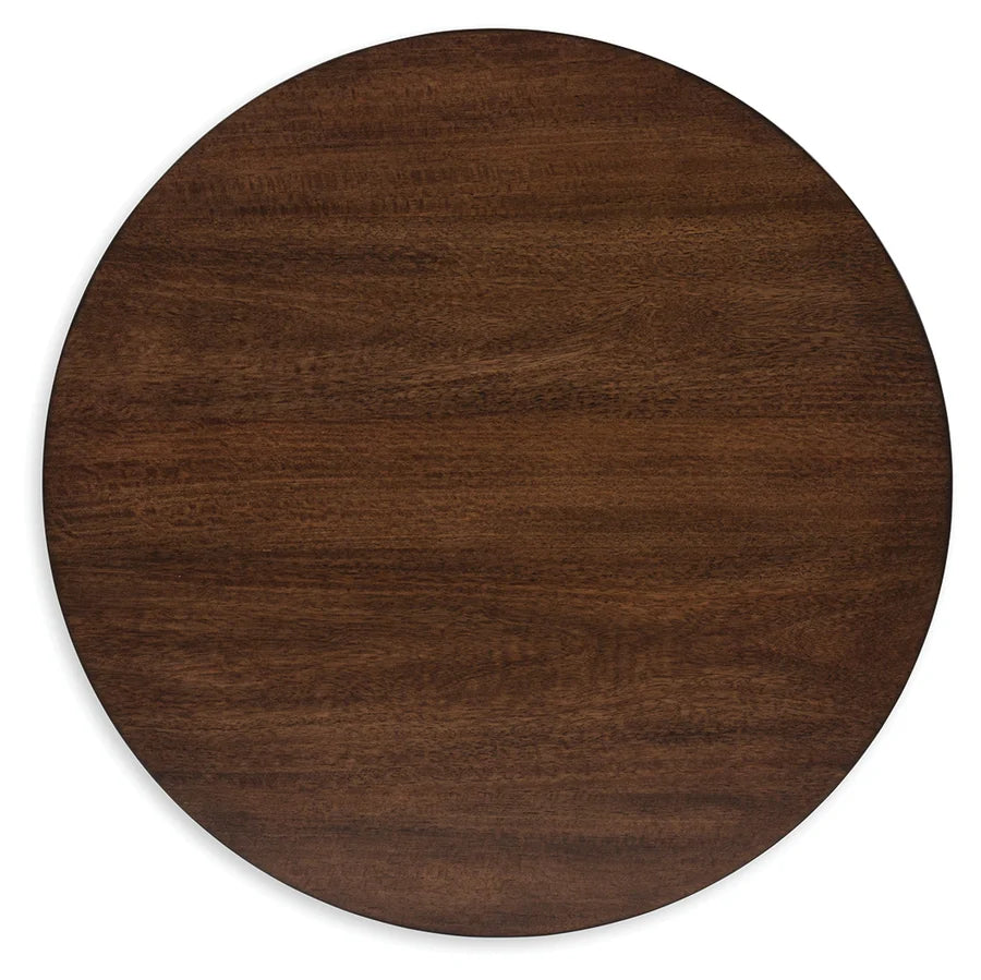 Korestone 2 Warm Brown Round End Table