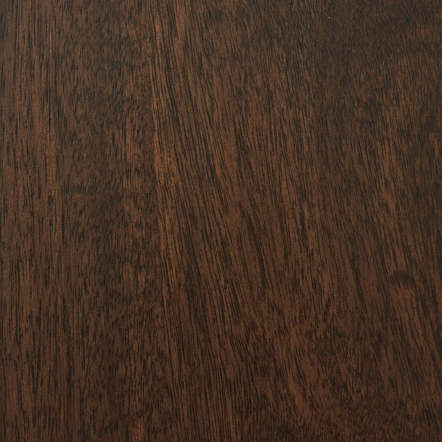 Korestone Warm Brown End Table with Reeded Base