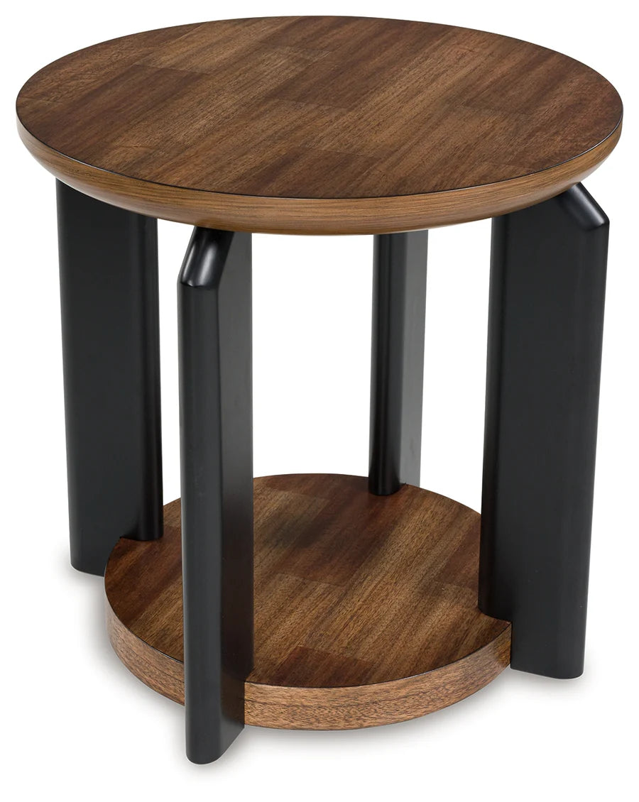 Kraeburn Brown and Black End Table