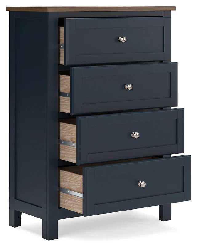 Landocken Brown/Blue Youth Panel Bedroom Set