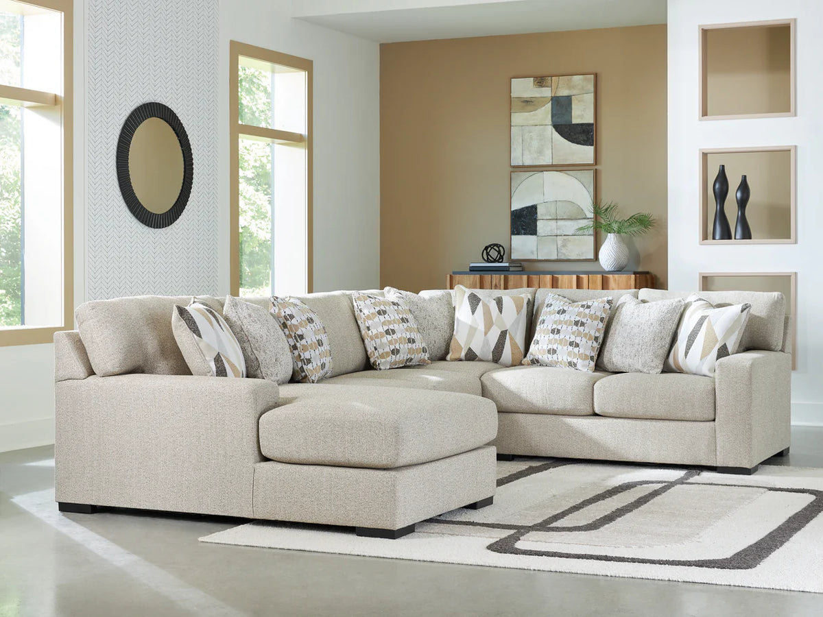 Laurelgrove Pebble 4-Piece Chaise Sectional