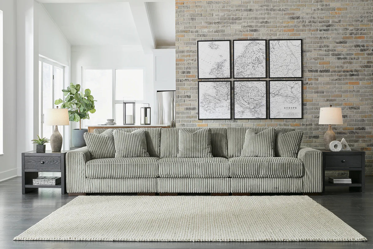 Lindyn Ivory or Fog 3-Piece Sectional and Sofa
