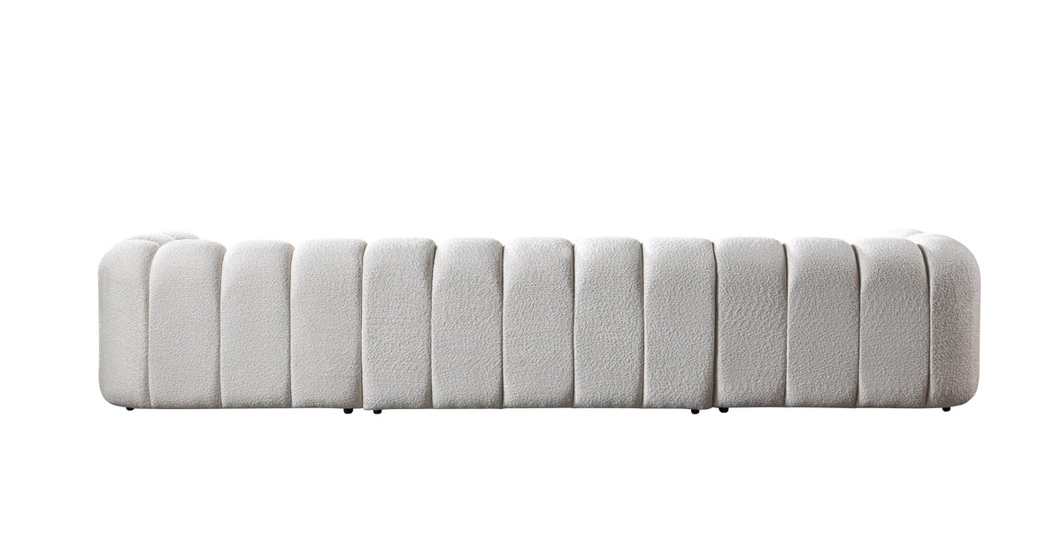Lis 147-Inch Bouclé Double Chaise Sectional