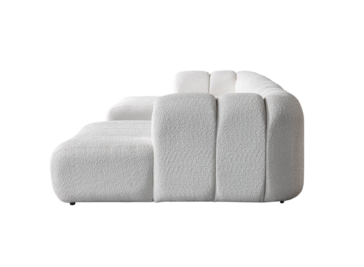 Lis 147-Inch Bouclé Double Chaise Sectional