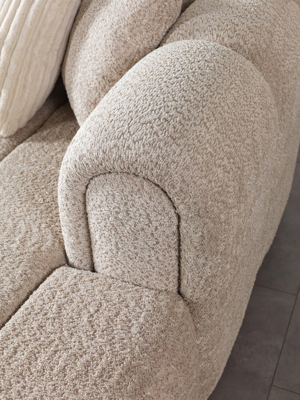 Lis 147-Inch Bouclé Double Chaise Sectional