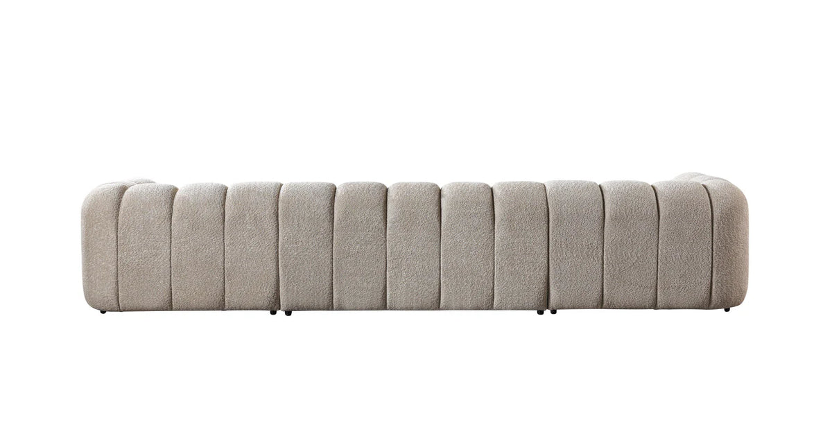 Lis 147-Inch Bouclé Double Chaise Sectional