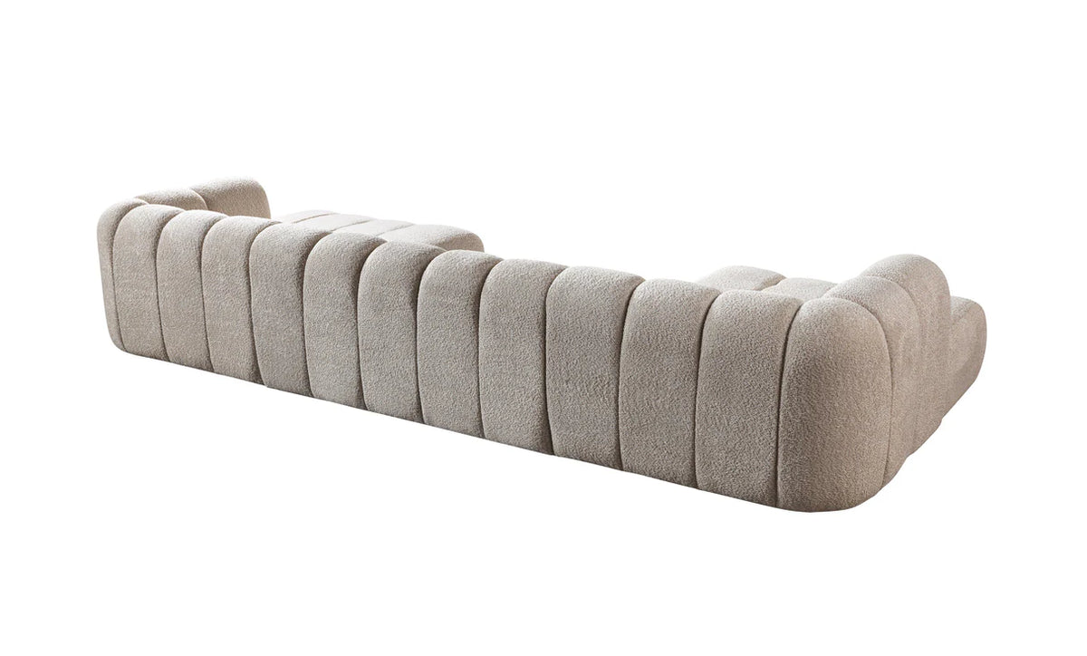 Lis 147-Inch Bouclé Double Chaise Sectional