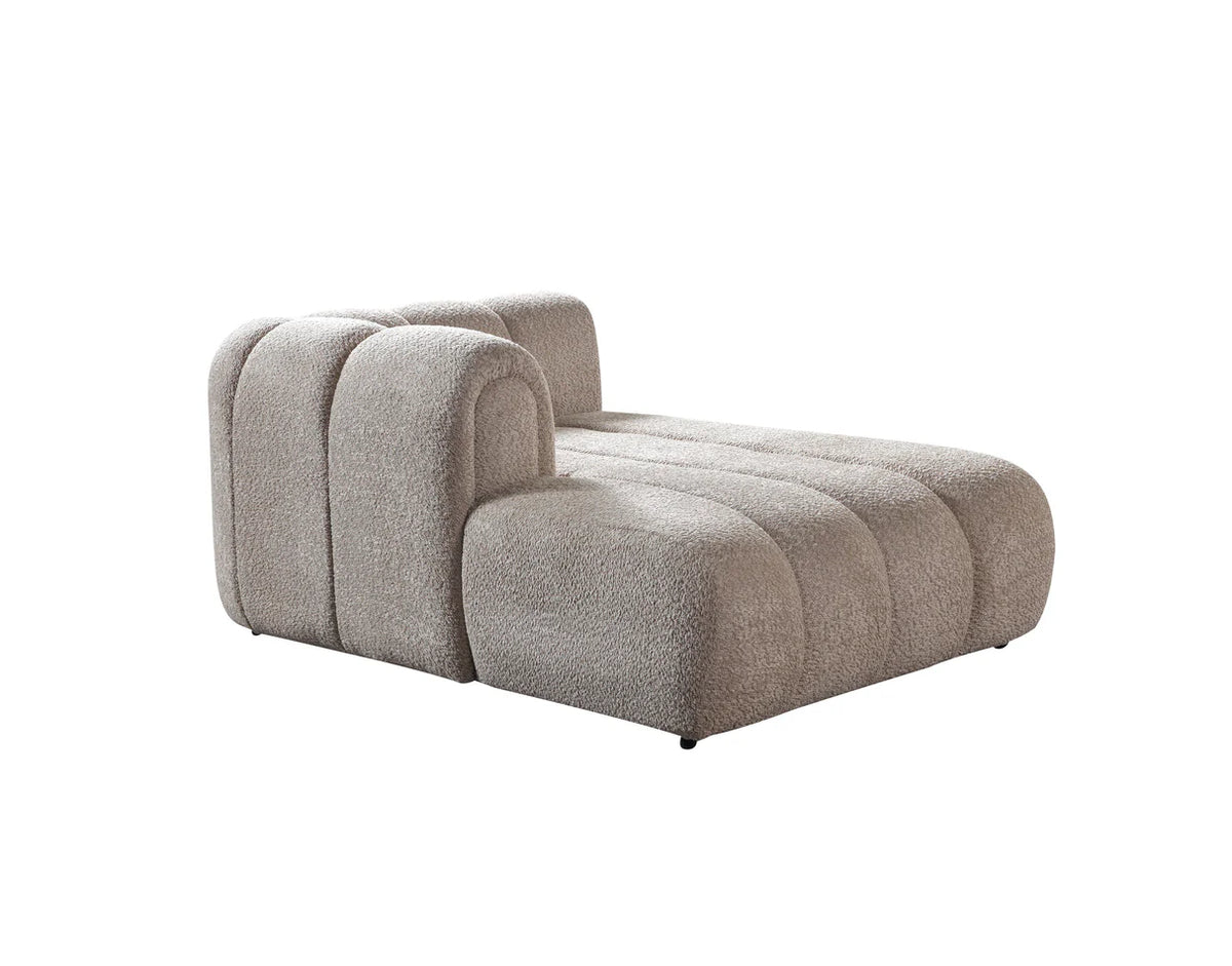 Lis 147-Inch Bouclé Double Chaise Sectional