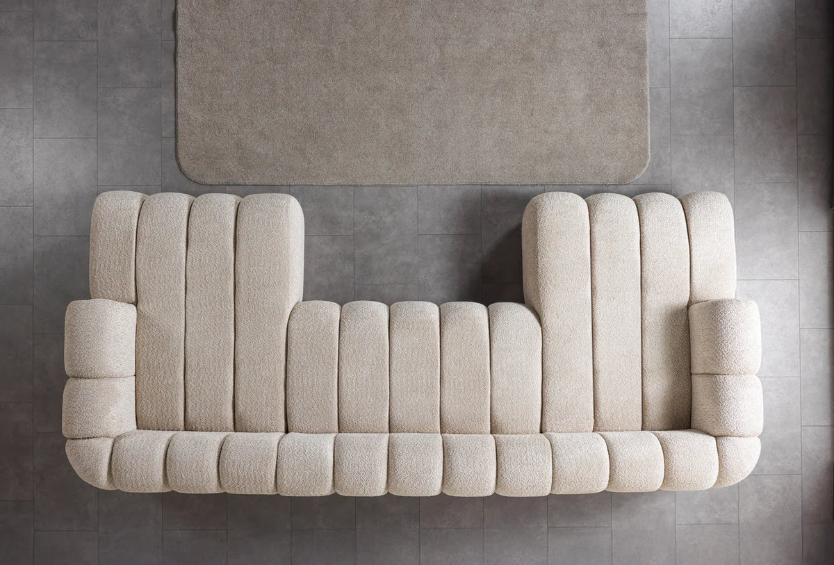 Lis 147-Inch Bouclé Double Chaise Sectional