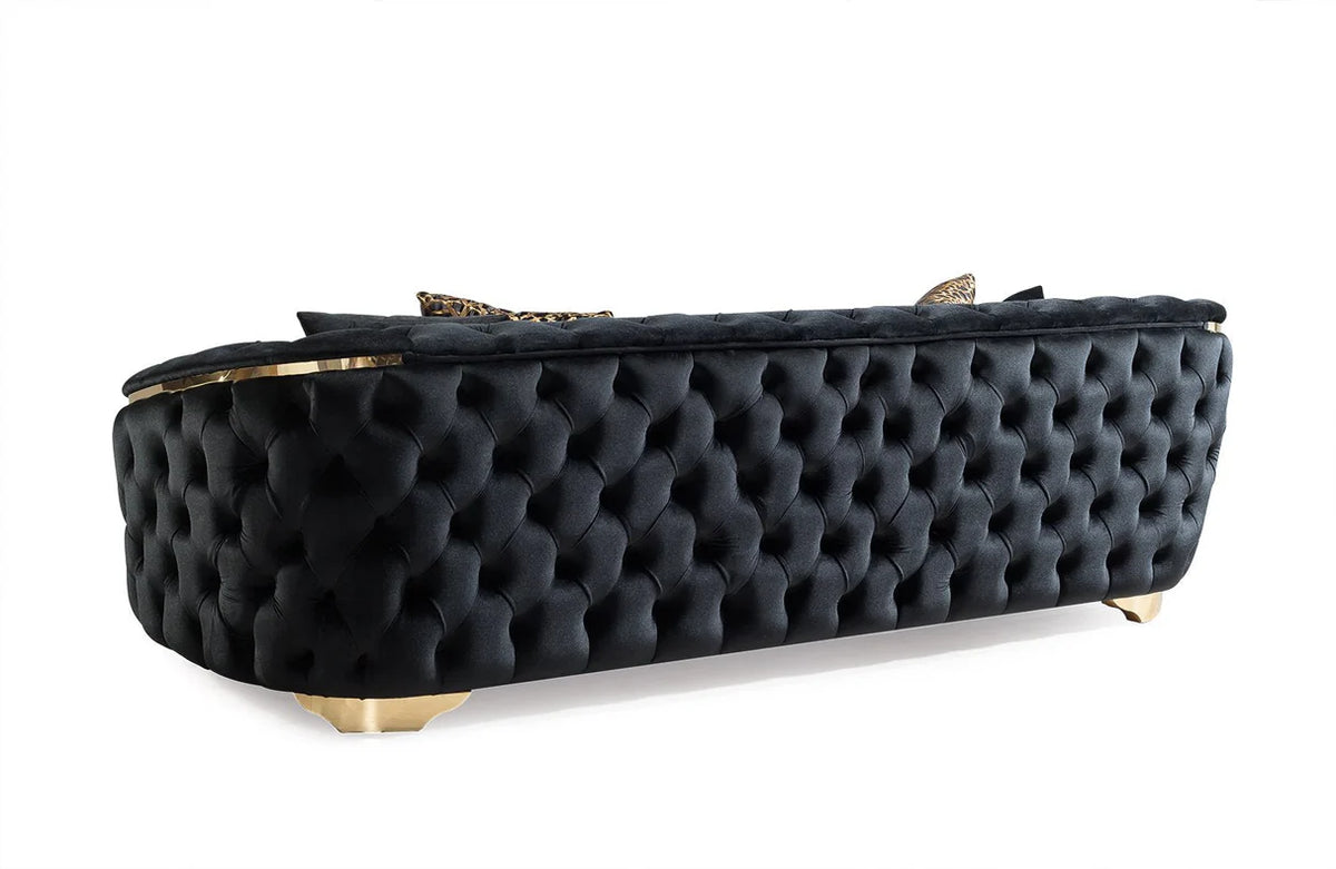 Lupino Velvet Sofa and Loveseat Set, Three Colors