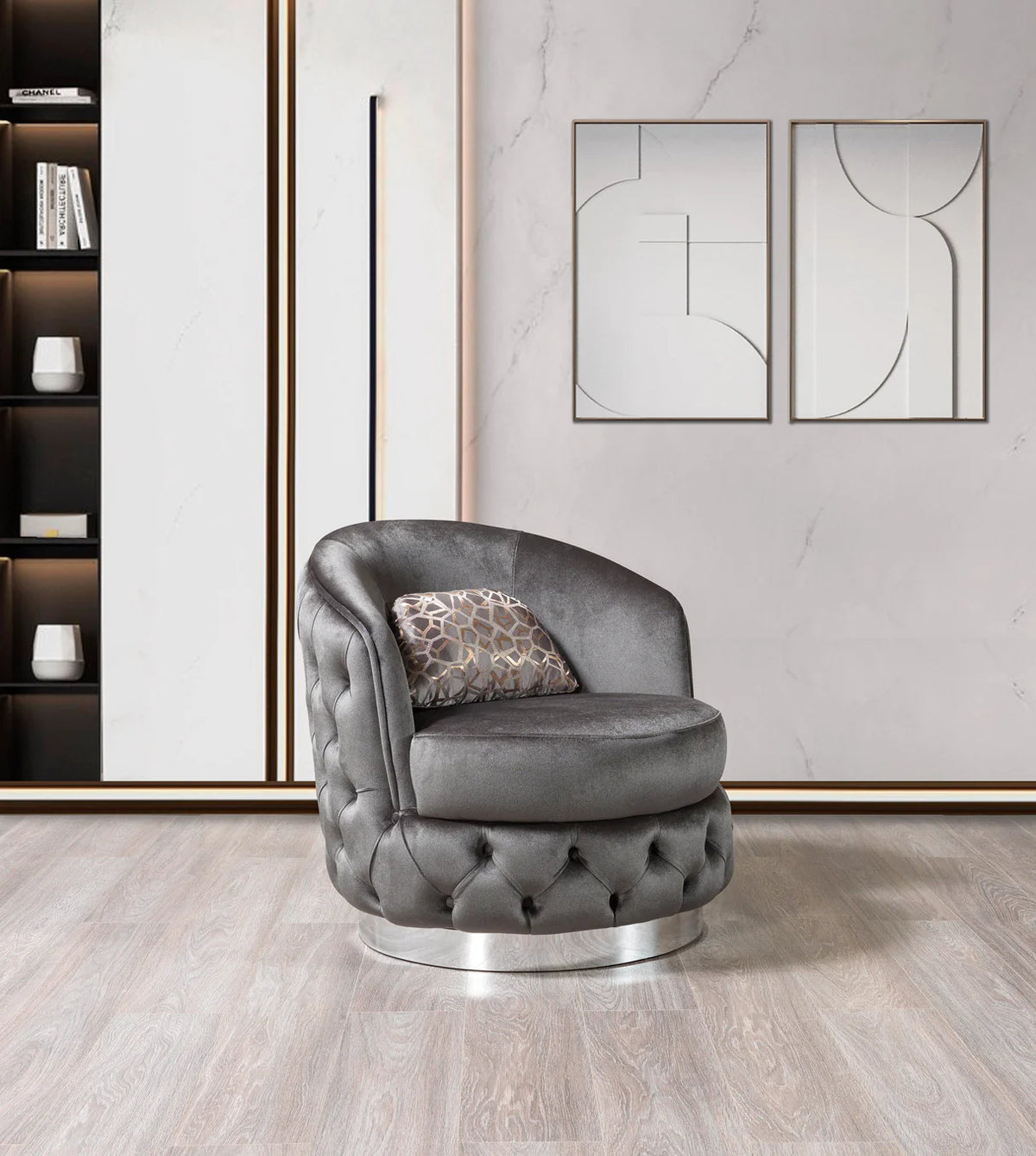 Lupino Velvet Sofa and Loveseat Set, Three Colors