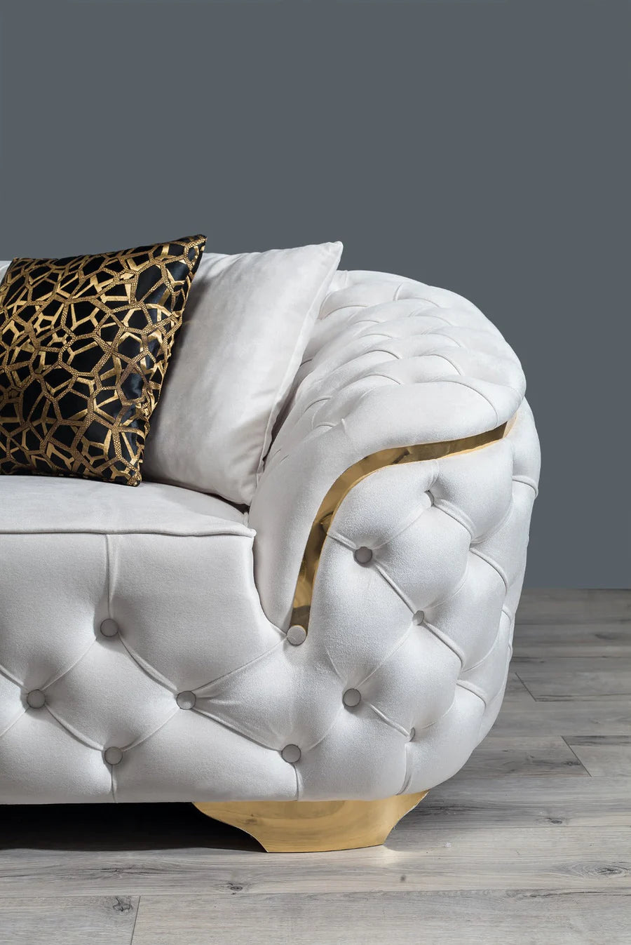 Lupino Velvet Sofa and Loveseat Set, Three Colors