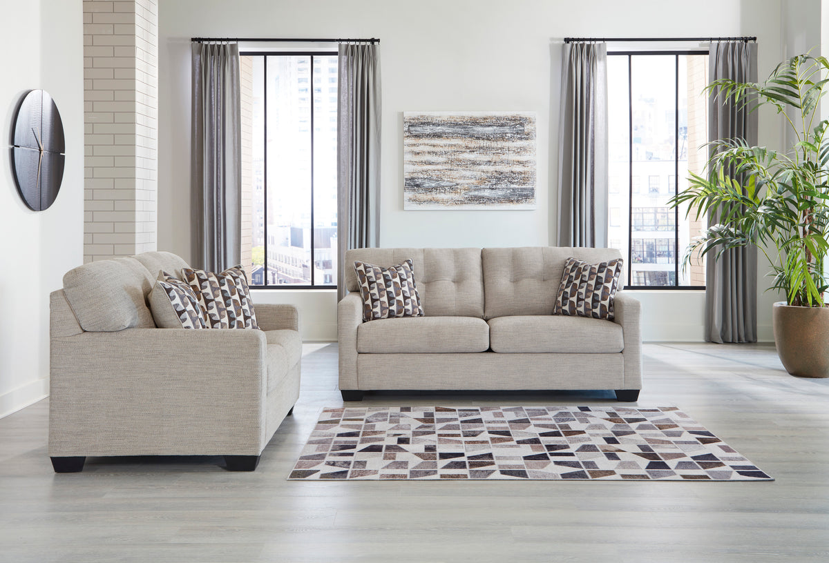 Mahoney Pebble Sofa and Loveseat Set