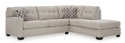 Seccional Mahoney de 2 piezas con chaise longue