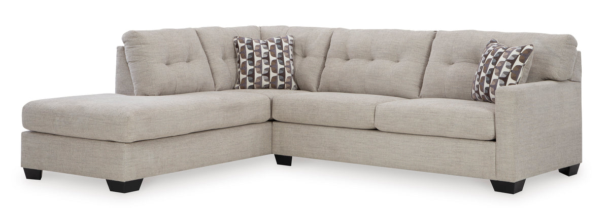 Seccional Mahoney de 2 piezas con chaise longue