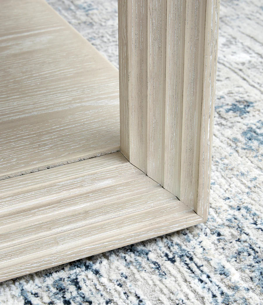 Marxhart Bisque End Table with Wireless Charging