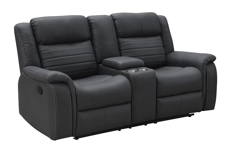 Max Gray 3-Piece Reclining Living Room Set