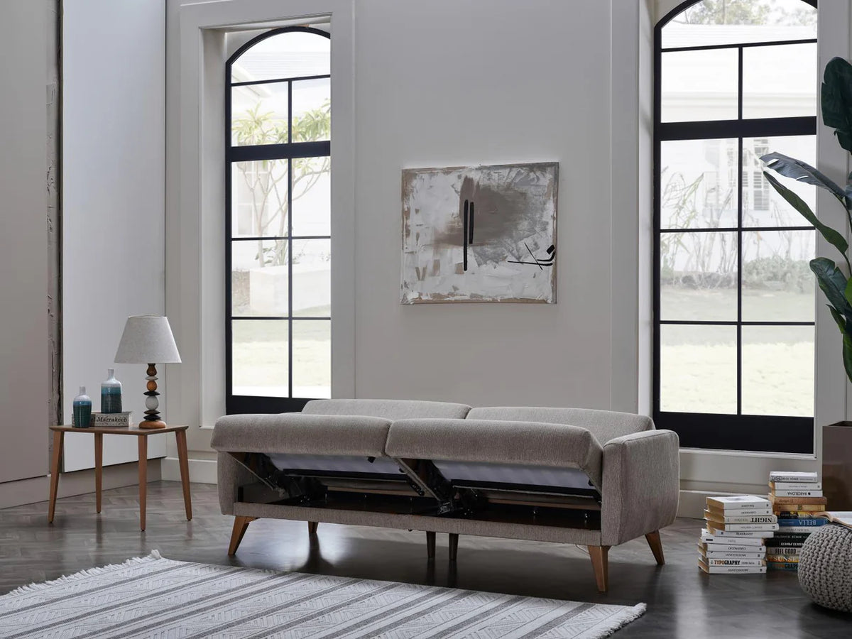 Koopsi Basic Gray Memory Foam Sofa In A Box