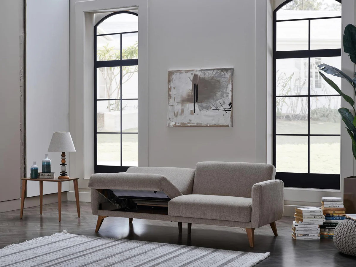 Koopsi Basic Gray Memory Foam Sofa In A Box