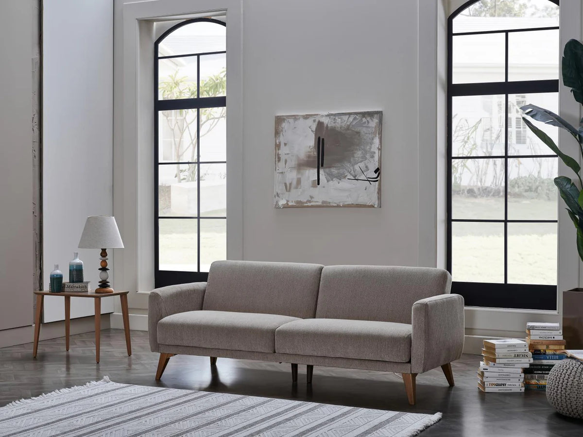 Koopsi Basic Gray Memory Foam Sofa In A Box
