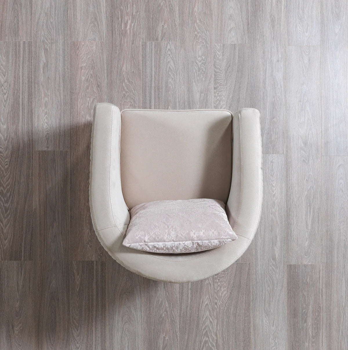 Milena Ivory Velvet Sofa and Loveseat Set