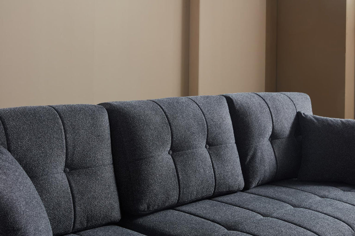 Mocca Dupont Sleeper Sofa Chaise
