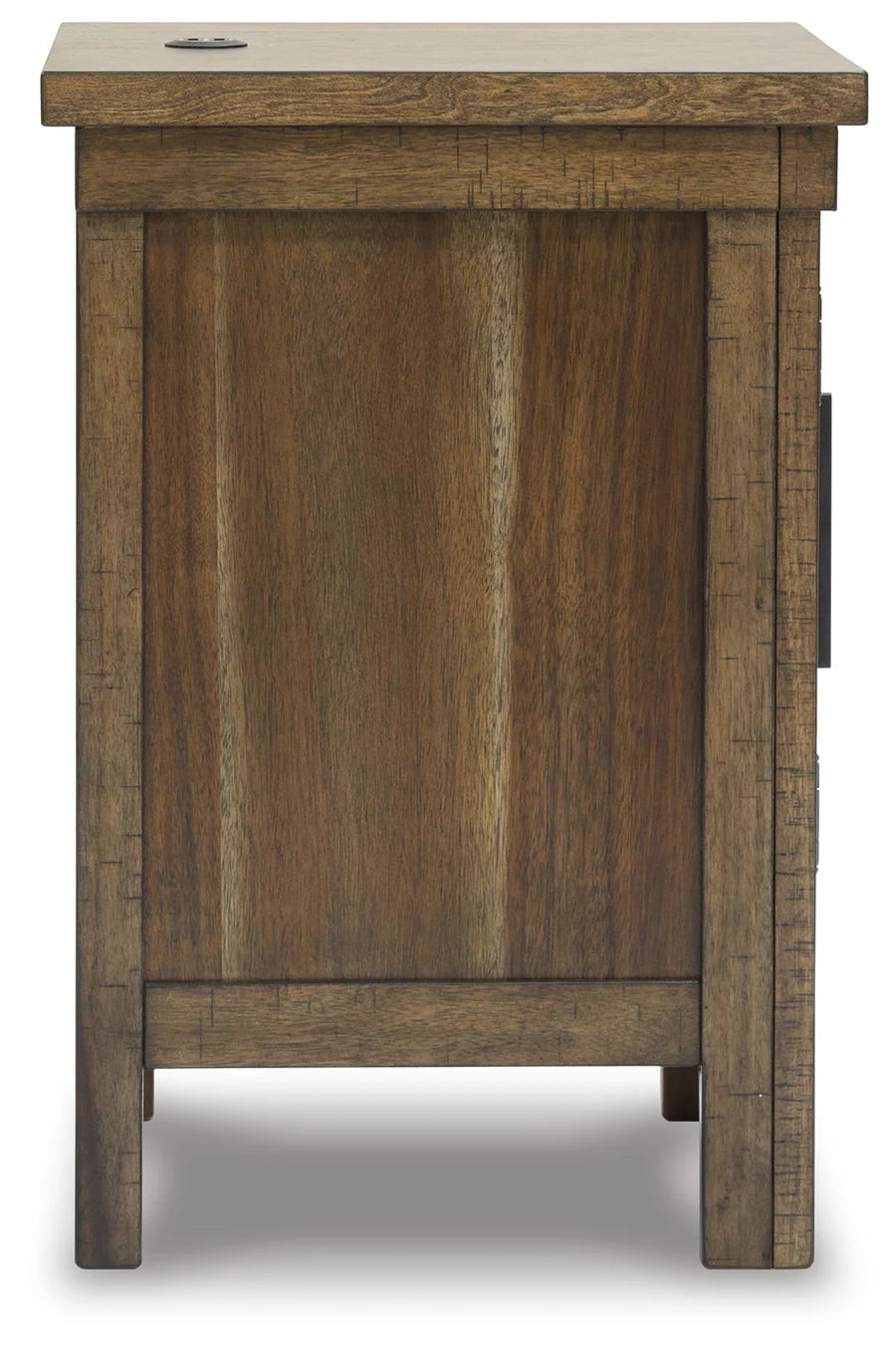 Moriville Tobacco Brown Chairside Table with USB