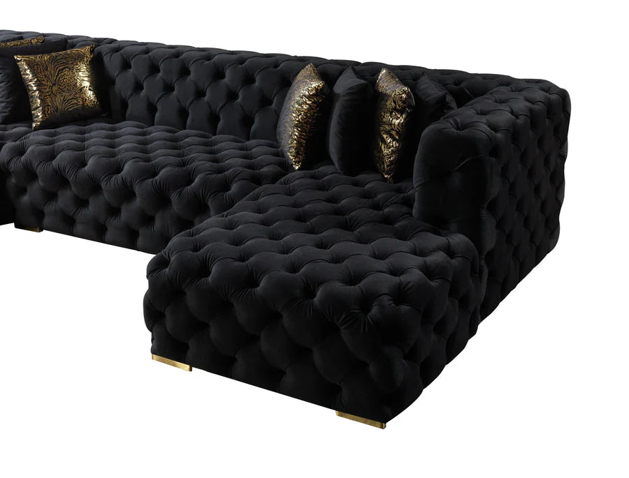 Sofá seccional doble chaise Neva Velvet