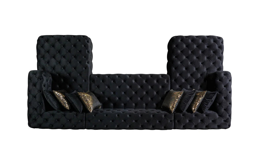 Sofá seccional doble chaise Neva Velvet