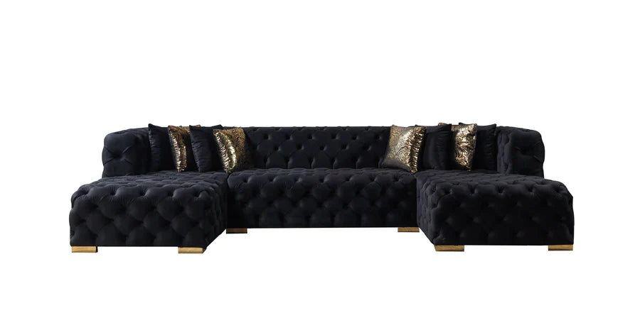 Sofá seccional doble chaise Neva Velvet