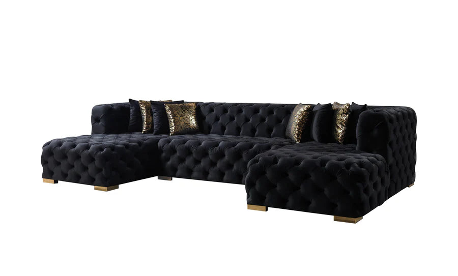 Sofá seccional doble chaise Neva Velvet