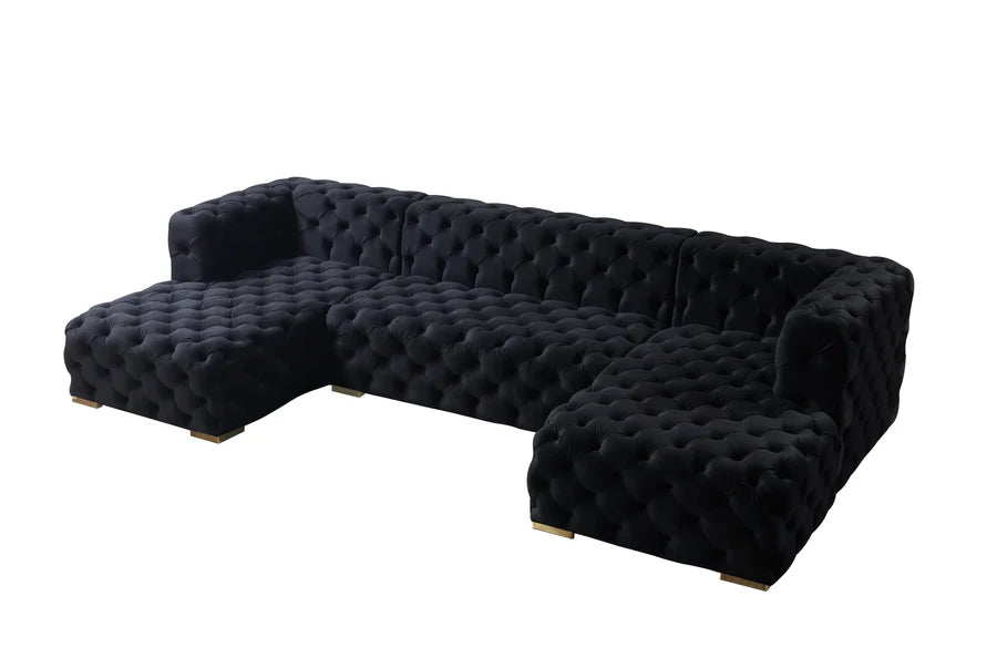 Sofá seccional doble chaise Neva Velvet