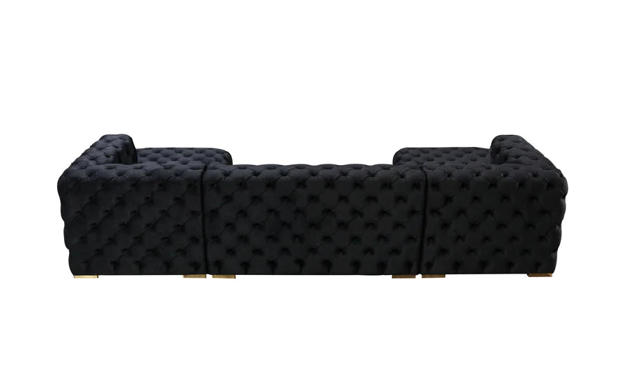 Sofá seccional doble chaise Neva Velvet