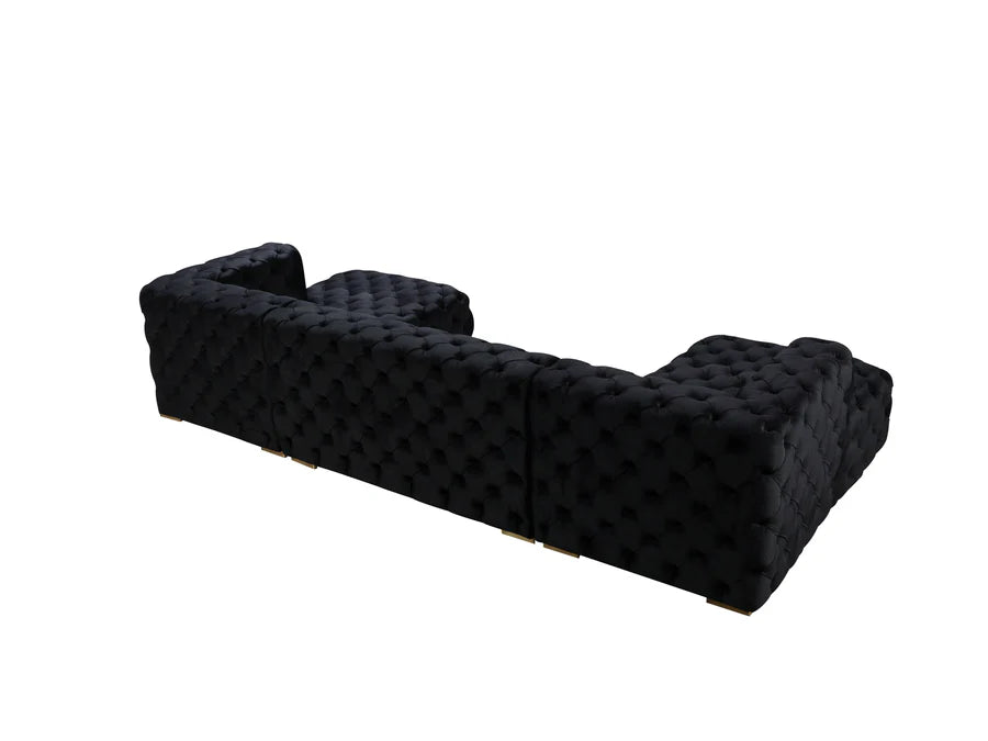Sofá seccional doble chaise Neva Velvet