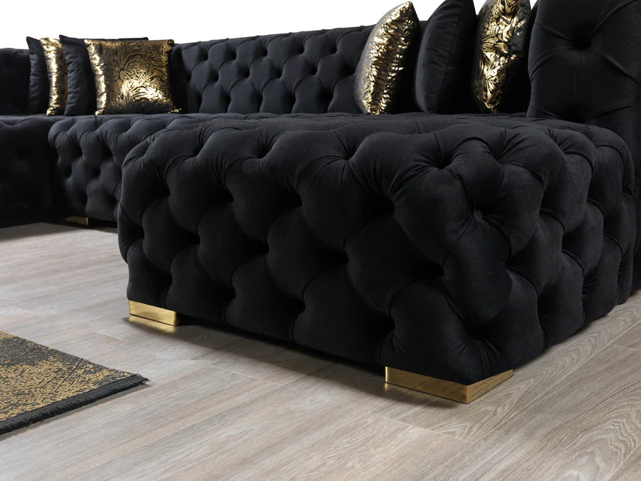 Sofá seccional doble chaise Neva Velvet