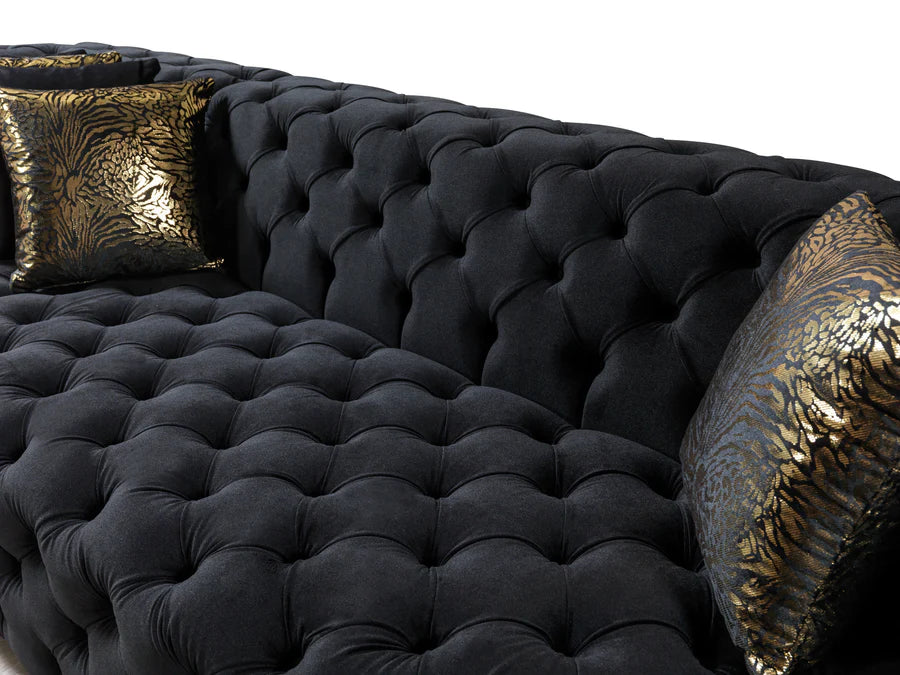 Sofá seccional doble chaise Neva Velvet