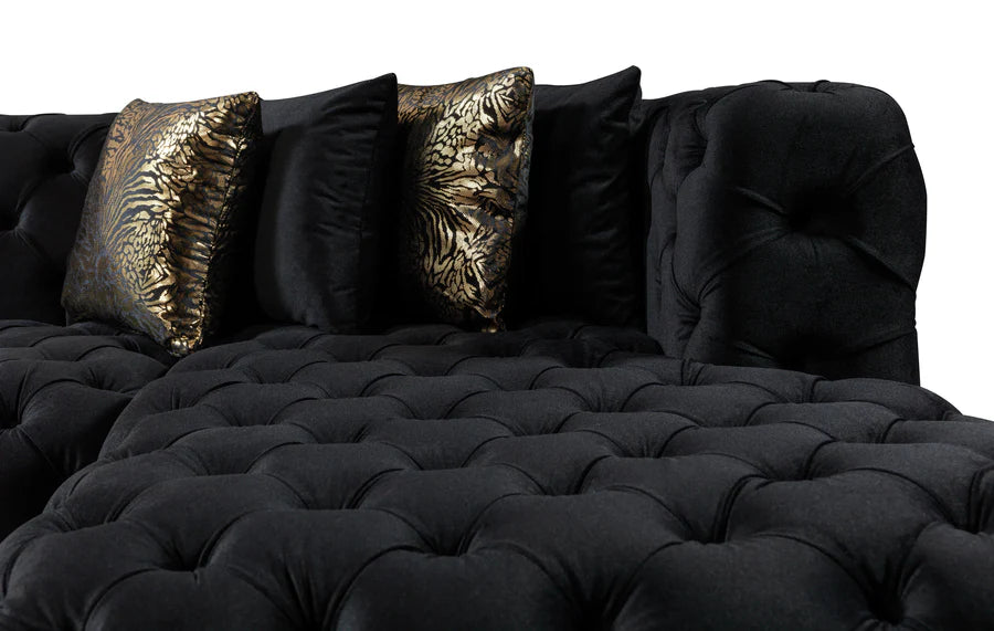 Sofá seccional doble chaise Neva Velvet