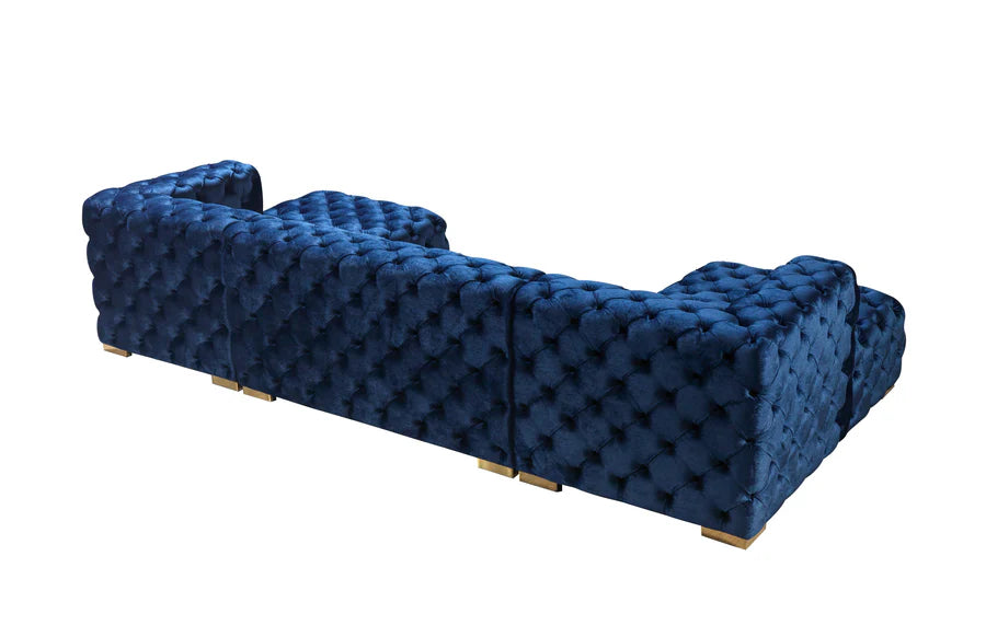 Sofá seccional doble chaise Neva Velvet