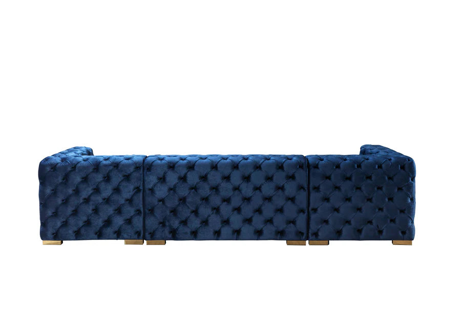 Sofá seccional doble chaise Neva Velvet