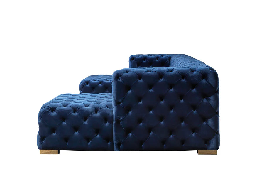 Sofá seccional doble chaise Neva Velvet