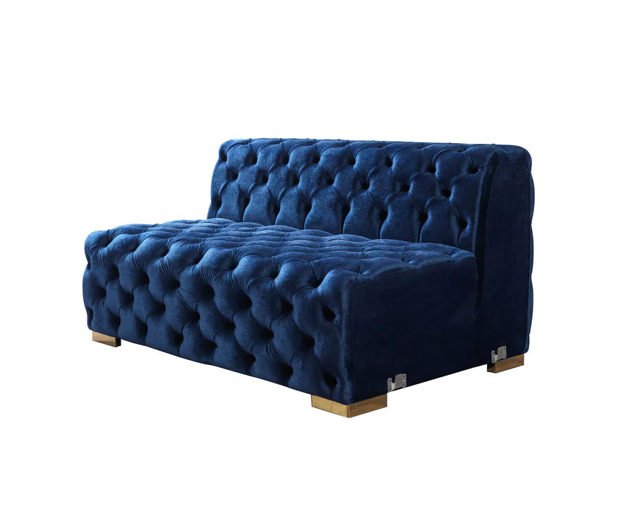 Sofá seccional doble chaise Neva Velvet