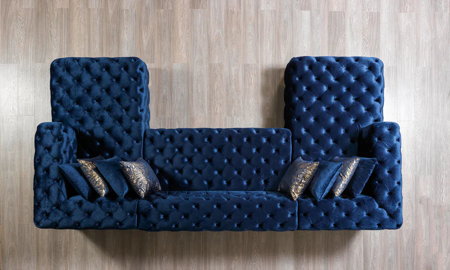 Sofá seccional doble chaise Neva Velvet
