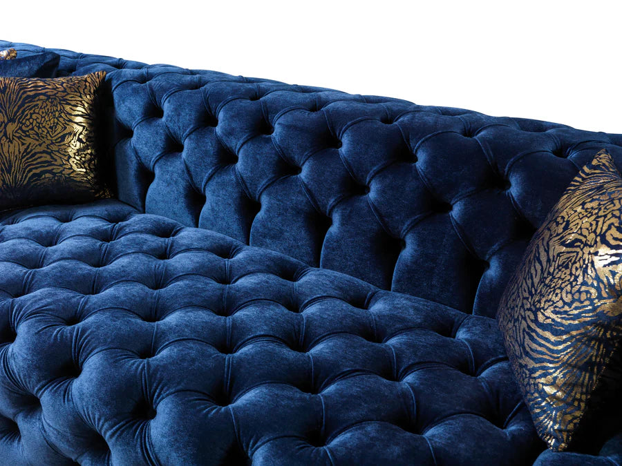 Sofá seccional doble chaise Neva Velvet