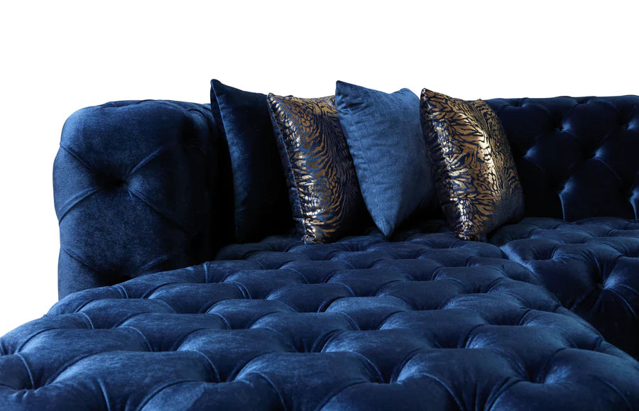 Sofá seccional doble chaise Neva Velvet