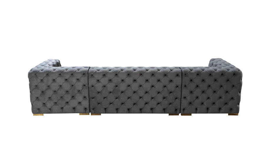 Sofá seccional doble chaise Neva Velvet