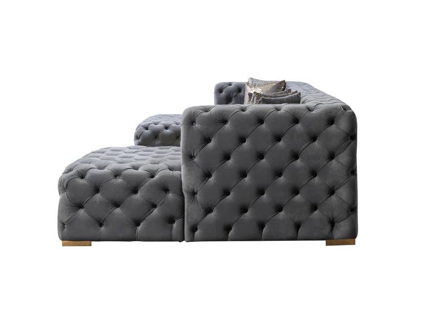 Sofá seccional doble chaise Neva Velvet