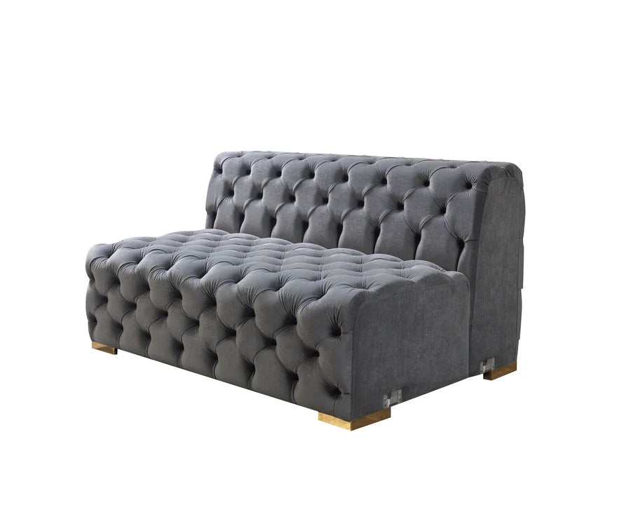 Sofá seccional doble chaise Neva Velvet
