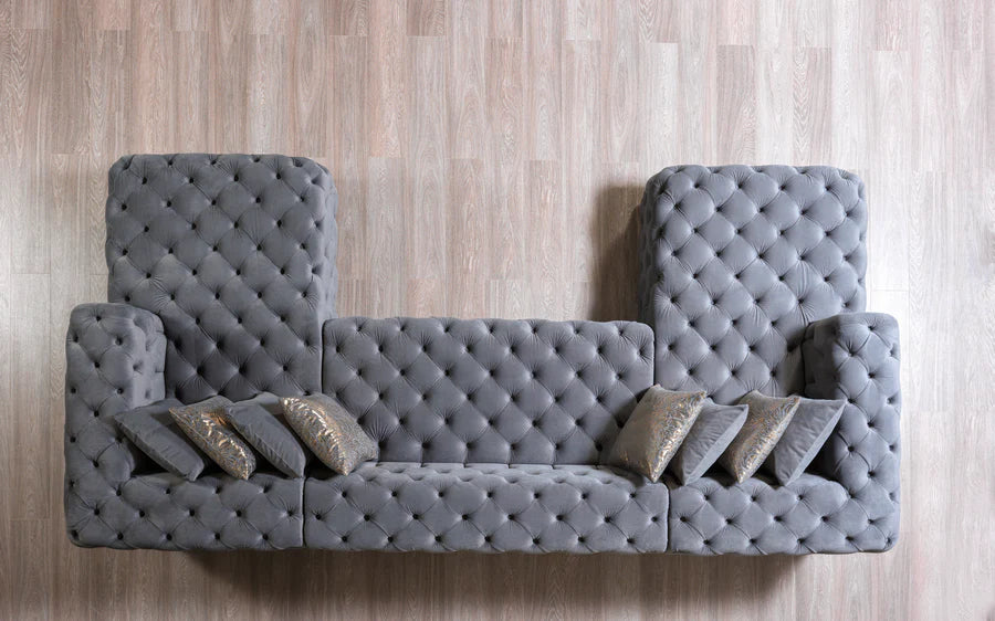 Sofá seccional doble chaise Neva Velvet